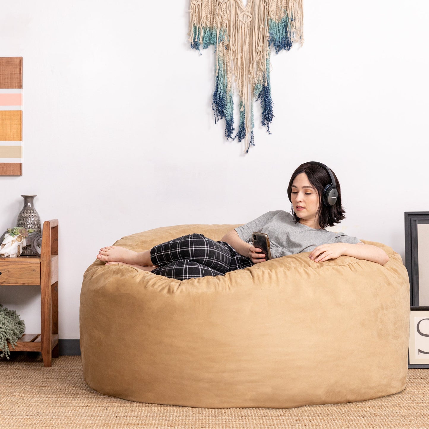 Jaxx Saxx 5 Foot Large Bean Bag w/ Removable Cover (10846) - SchoolOutlet