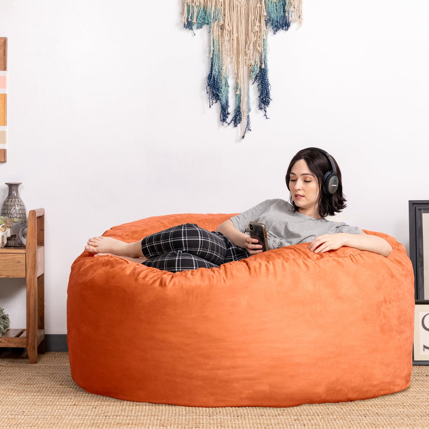 Jaxx Saxx 5 Foot Large Bean Bag w/ Removable Cover (10846) - SchoolOutlet