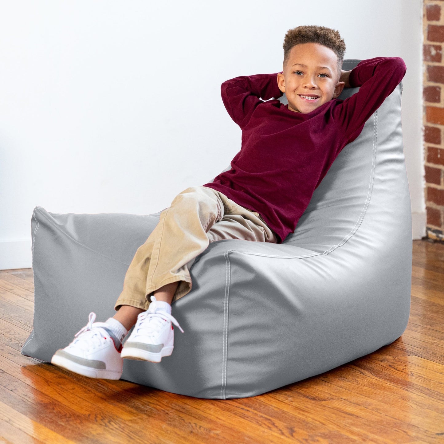 Jaxx Pezzi Premium Vinyl Classroom Bean Bag Chair (17016) - SchoolOutlet