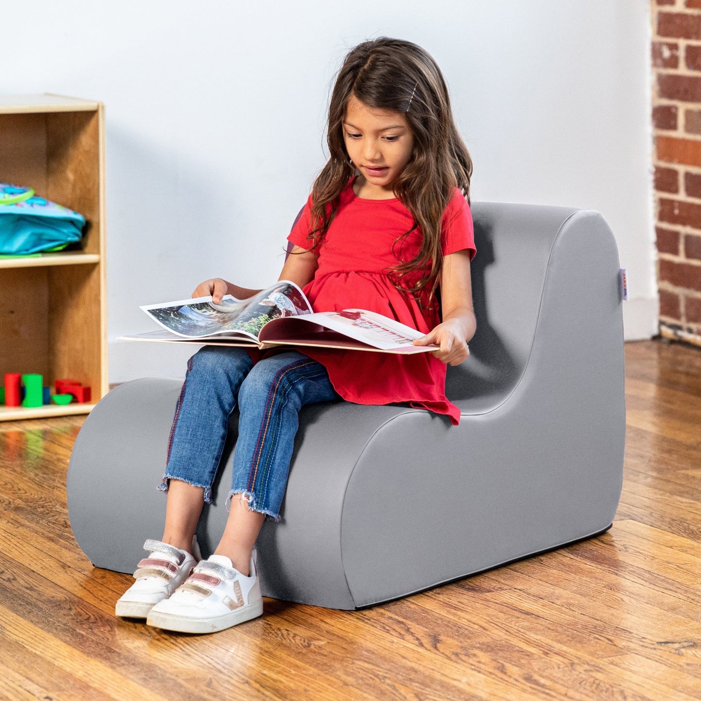 Jaxx Midtown Small Classroom Soft Foam Chair - Premium Vinyl Cover (17200) - SchoolOutlet