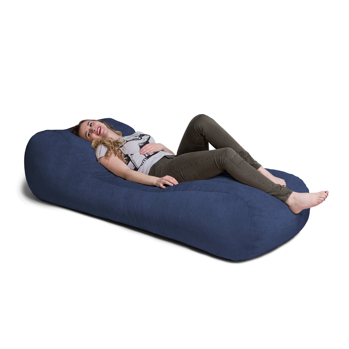 Jaxx Arlo Chaise Lounge Bean Bag Chair - Premium Chenille (17768) - SchoolOutlet