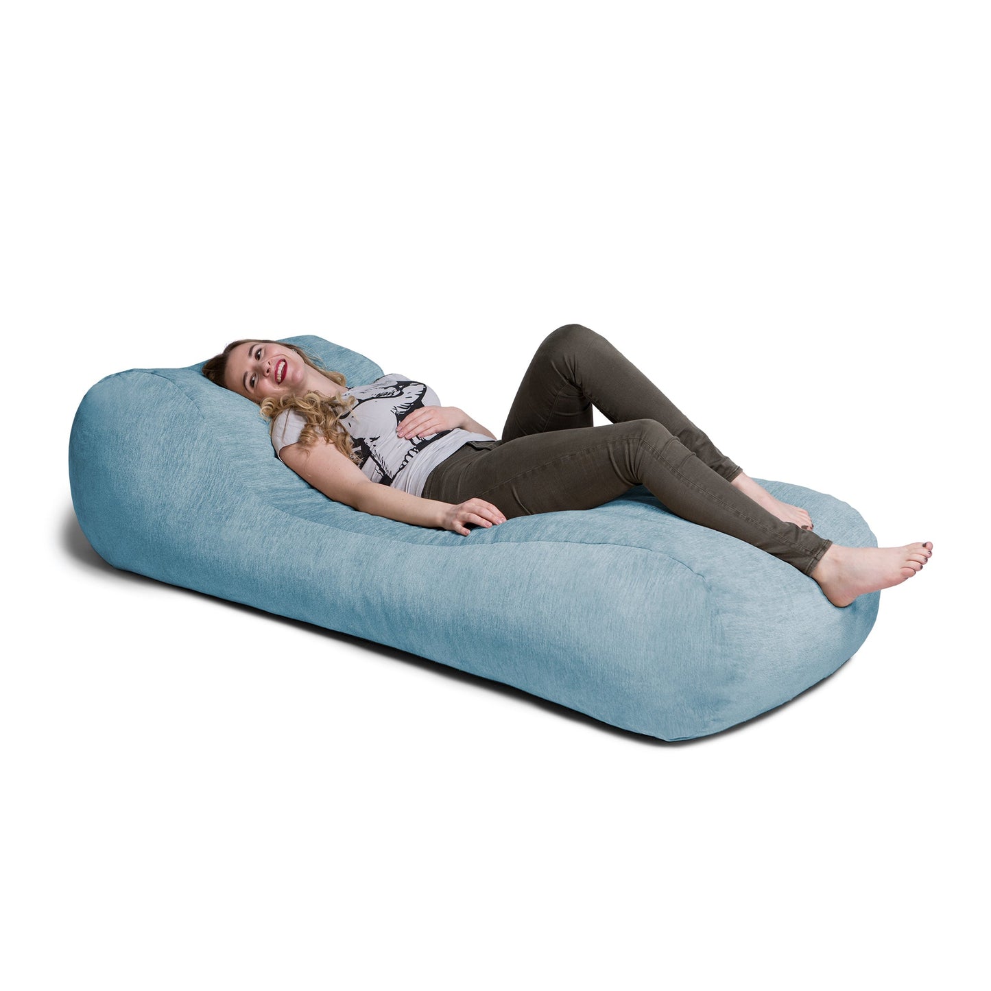 Jaxx Arlo Chaise Lounge Bean Bag Chair - Premium Chenille (17768) - SchoolOutlet