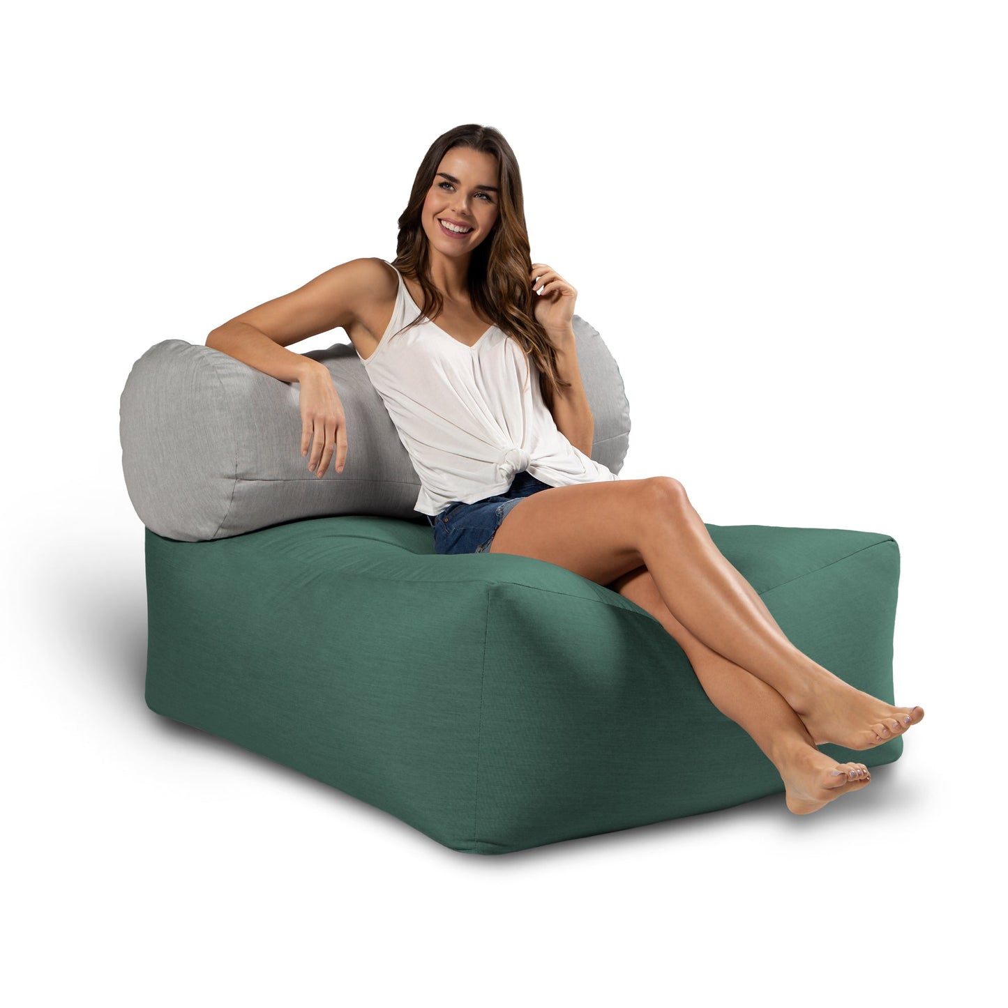 Jaxx Tybee Large Outdoor Lounge w/ Bolster (18359) - SchoolOutlet