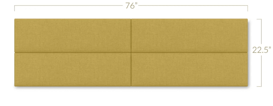 Jaxx Panelist Modern Padded Headboard - Set of 4 Wall Mounted Panels (Each 11.25"H x 30"W) (18963) - SchoolOutlet