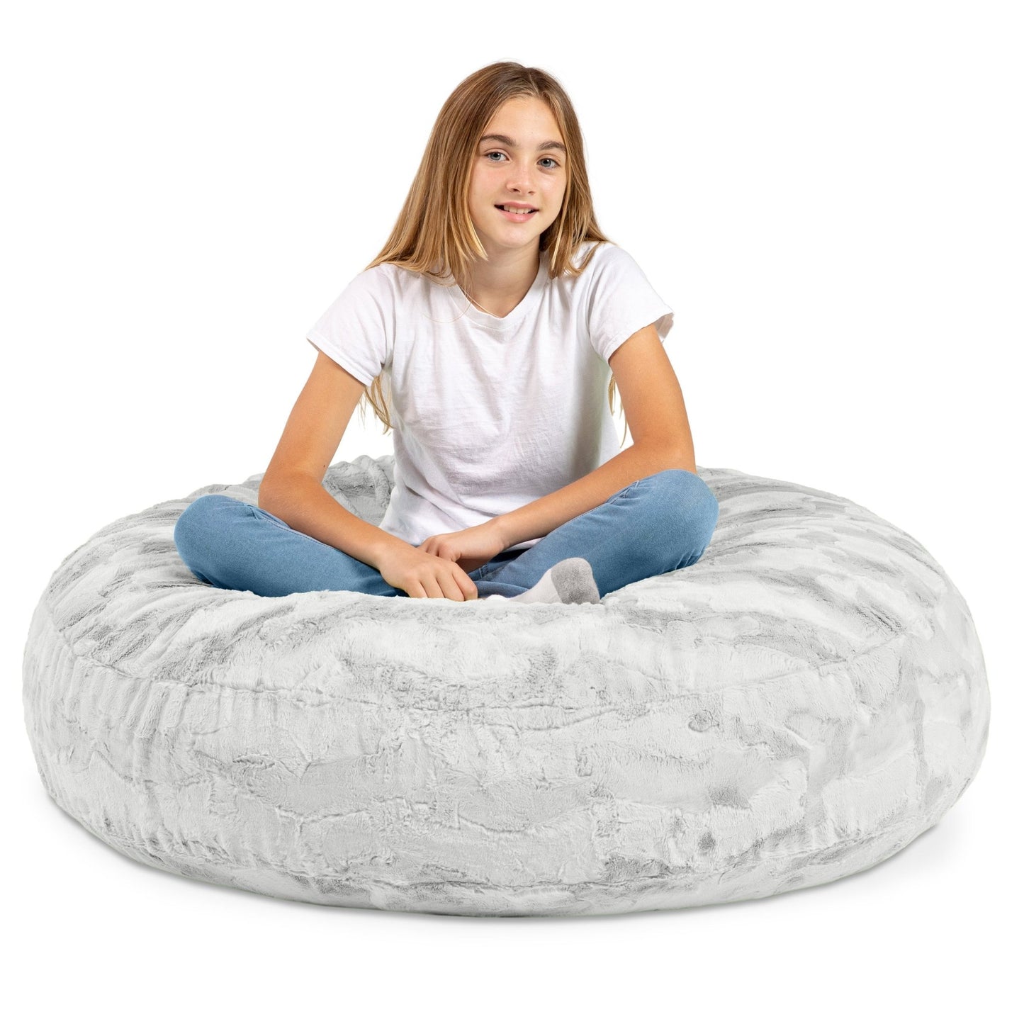Jaxx Cocoon 4 Foot Bean Bag Chair - Faux Fur (19081) - SchoolOutlet