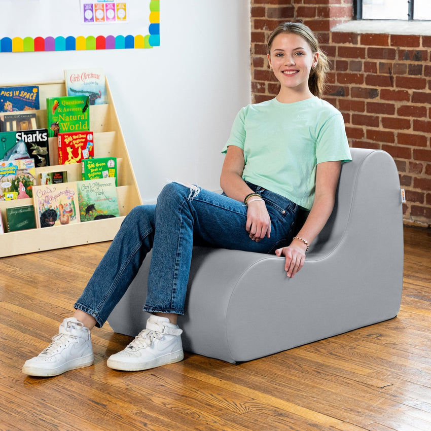 Jaxx Midtown Medium Classroom Soft Foam Chair - Premium Vinyl Cover (19332) - SchoolOutlet