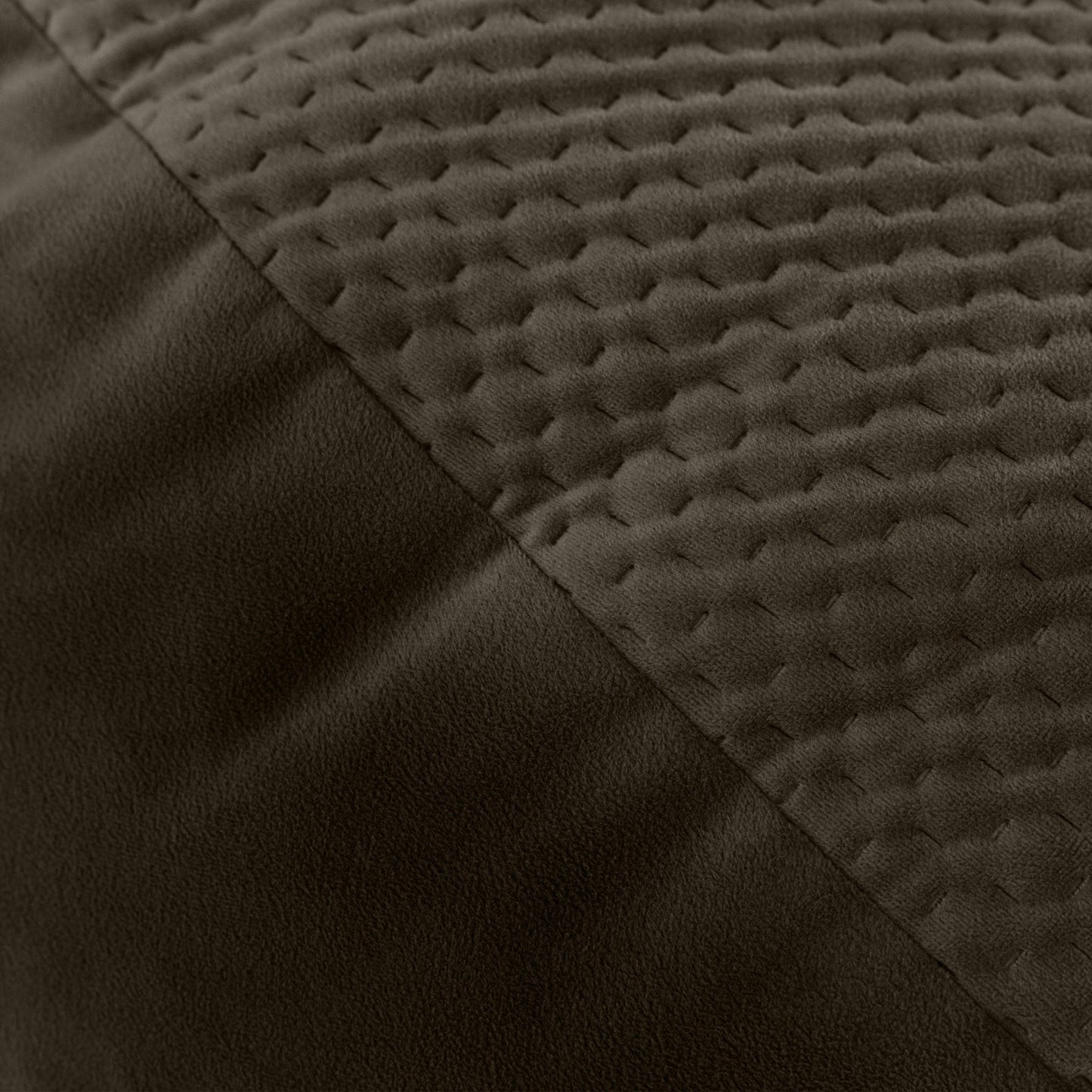 Jaxx Arlo Lounger Bean Bag Chair - Two - Tone - Quilted Microvelvet (JAX - 19480) - SchoolOutlet