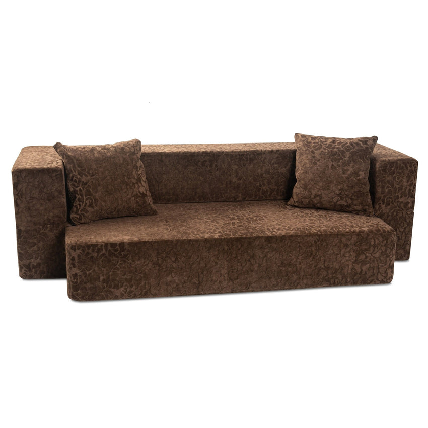 Jaxx Zenzi Loveseat Twin - Convertible Couch / Twin Sleeper, Bru Smart (19600) - SchoolOutlet