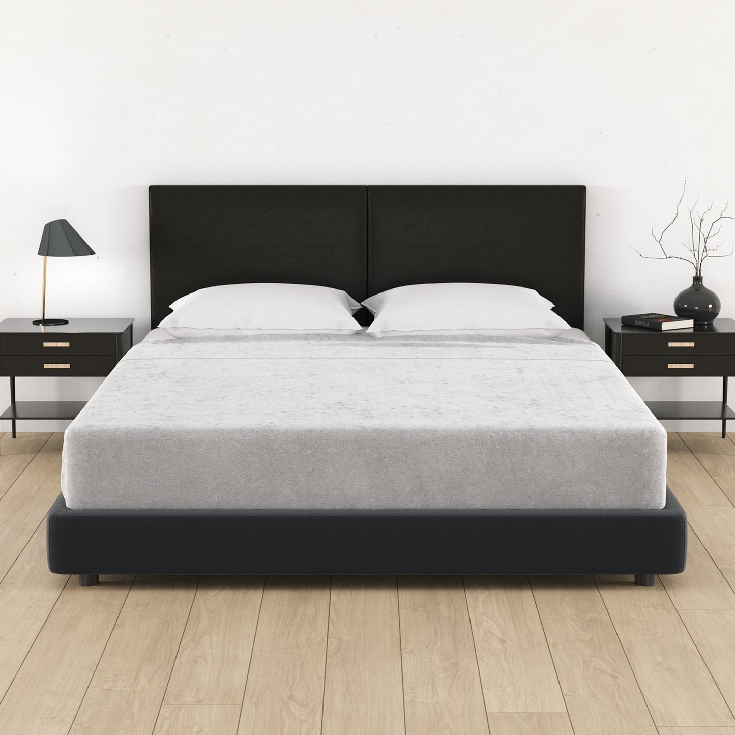 Jaxx Panelist Modern Padded Headboard - Set of 2 Wall Mounted Panels (Each 22.5"H x 30"W) - Queen Double Tall (19723) - SchoolOutlet