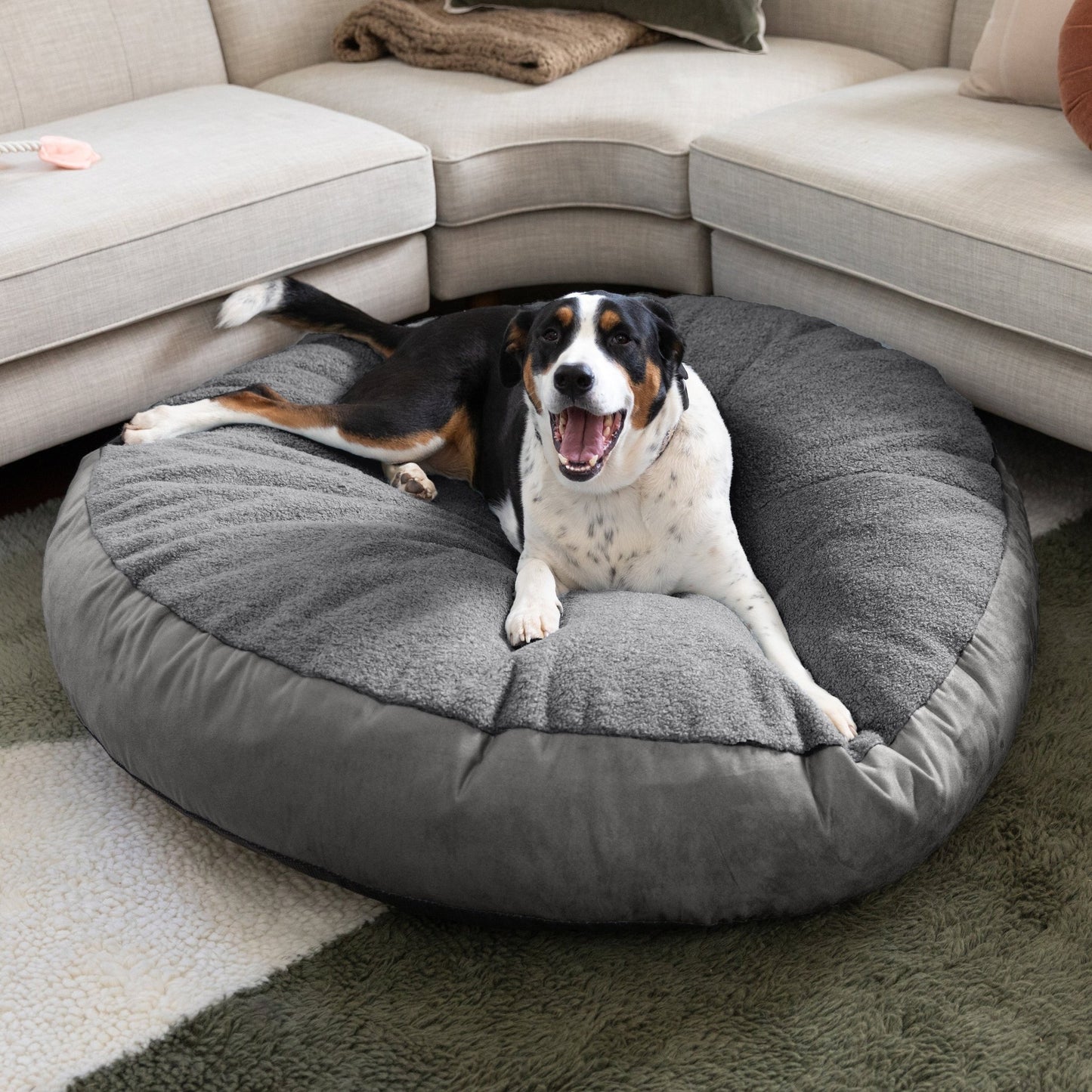 Jaxx Robbi Round Pet Bed, Large (JAX - 19729) - SchoolOutlet