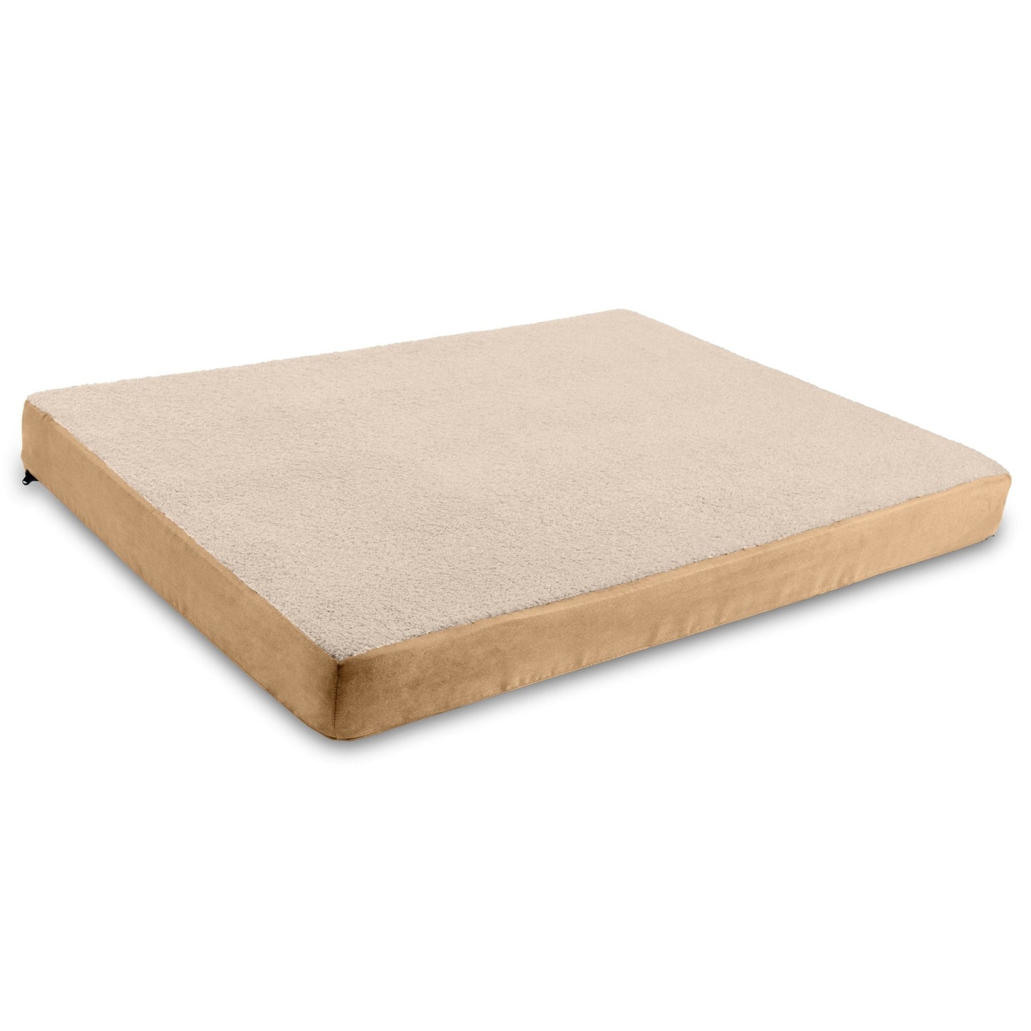 Jaxx Cubbi Dog Bed - Plush Boucle Sherpa Top for Cozy Comfort, Supportive Memory Foam for Joint Pain Relief, No - Slip Base for Stability, Machine Washable Cover and Waterproof Liner, XL (19753) - SchoolOutlet