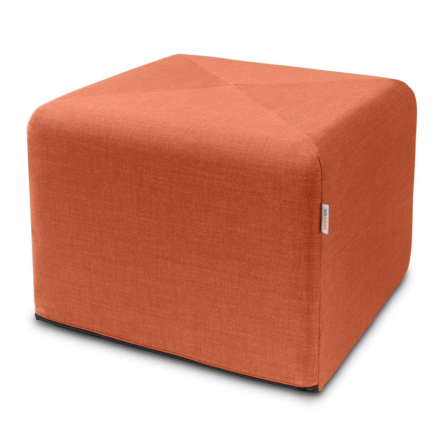 Jaxx Monroe Square Foam Ottoman with Stain Resistant Performance Fabric, Large (24 x 24 x 18) (19771) - SchoolOutlet