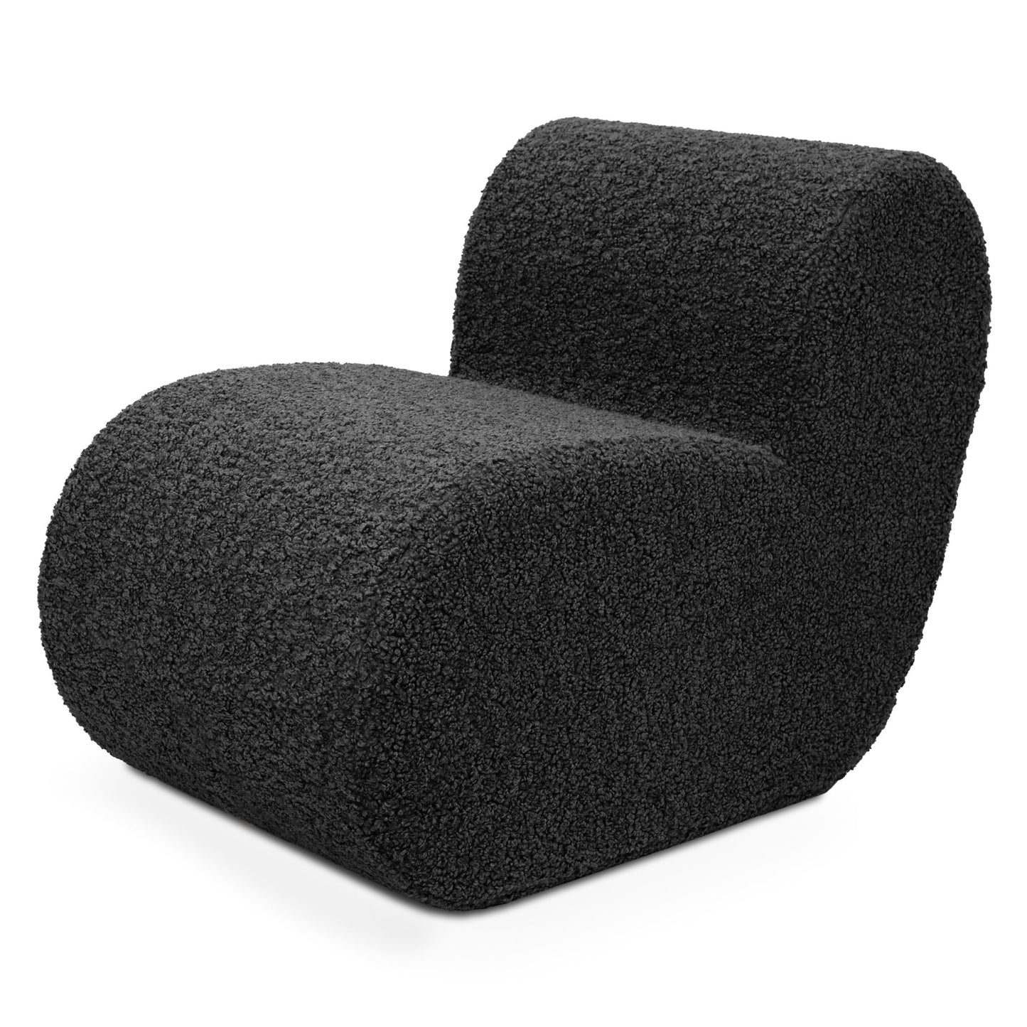 Jaxx Toccoa Chair - Luxurious Modern Sculpted Seating with Plush Sherpa Cover (19777) - SchoolOutlet
