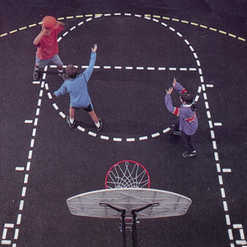 Jaypro Sports Basketball Court - Stencil - Regulation Size (BCS - 1) - SchoolOutlet