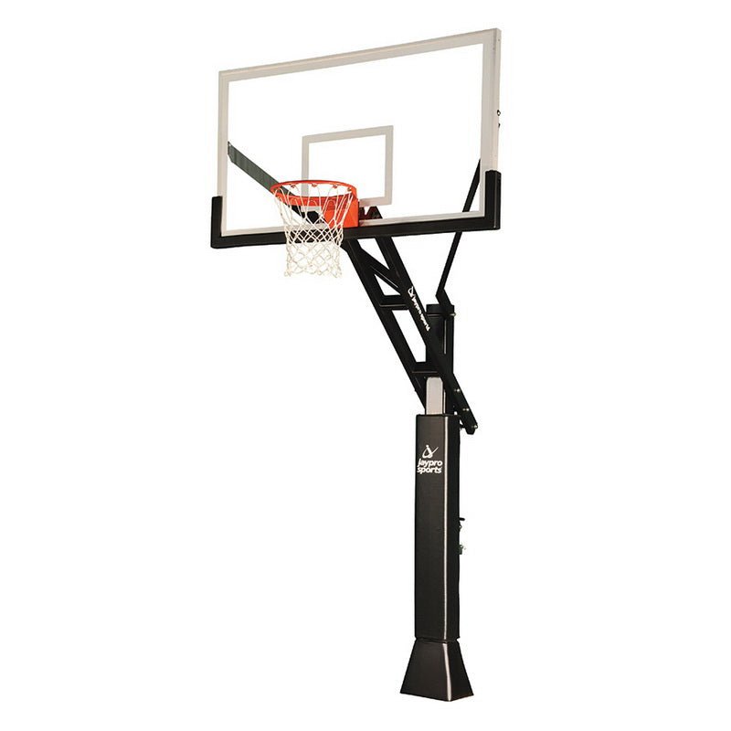 Jaypro Sports Basketball System - Titan Adjustable Series - 6" x 6" Pole with 4 ft. Offset - 72" (CV664A) - SchoolOutlet