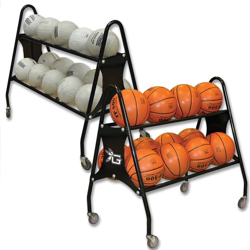 Jaypro Sports Ball Carrier - Premium, 12 Ball - Black (DTBR - 12) - SchoolOutlet