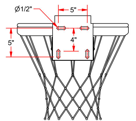 Jaypro Basketball Goal - Breakaway Goal, 42" & 48" Backboard, Indoor/Outdoor - NFHS Compliant (GBR360) - SchoolOutlet