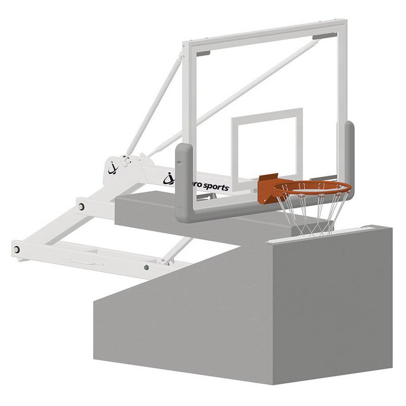 Jaypro Sports Basketball System - Elite 5400 Portable Basketball System with 42"H x 54"W Board (PBEL54) - SchoolOutlet