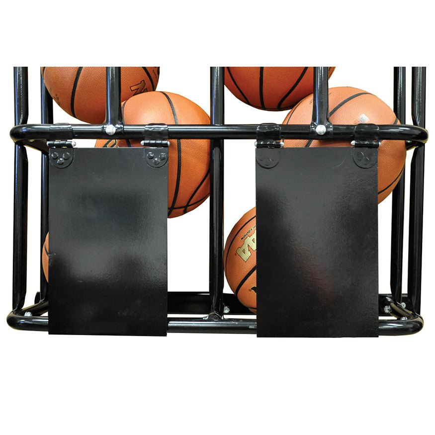 Jaypro Sports Ball Rack - Double Basketball and Volleyball Wall Locker - 16 Basketballs (PE - 240) - SchoolOutlet