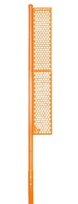 Jaypro Sports Foul Poles - Professional, 20' H - Softball - Surface Mount (SBFP - 200SM - XX) - SchoolOutlet