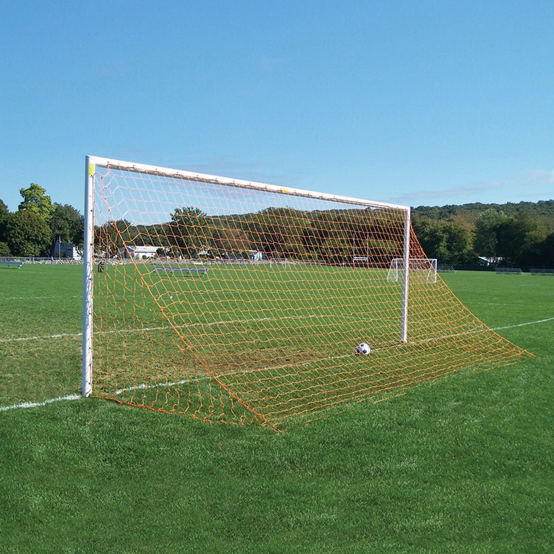 Jaypro Sports Soccer Goal - Round Goal - 8' H x 24' W x 4' B x 10' D, NFHS, NCAA Compliant (SGP - 220) - SchoolOutlet
