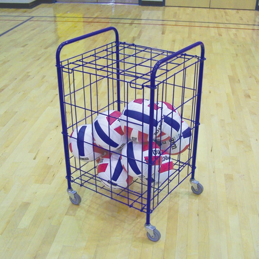 Jaypro Sports Ball Cart - ToteMaster Mini Storage Cart, 12 Ball - Blue (TE - 30) - SchoolOutlet