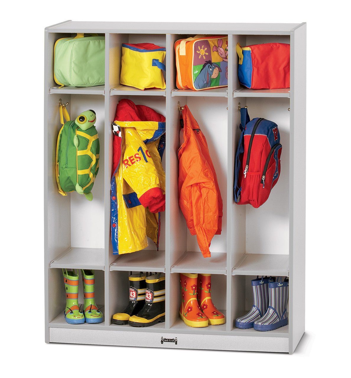 Rainbow Accents 4 Section Coat Locker - SchoolOutlet