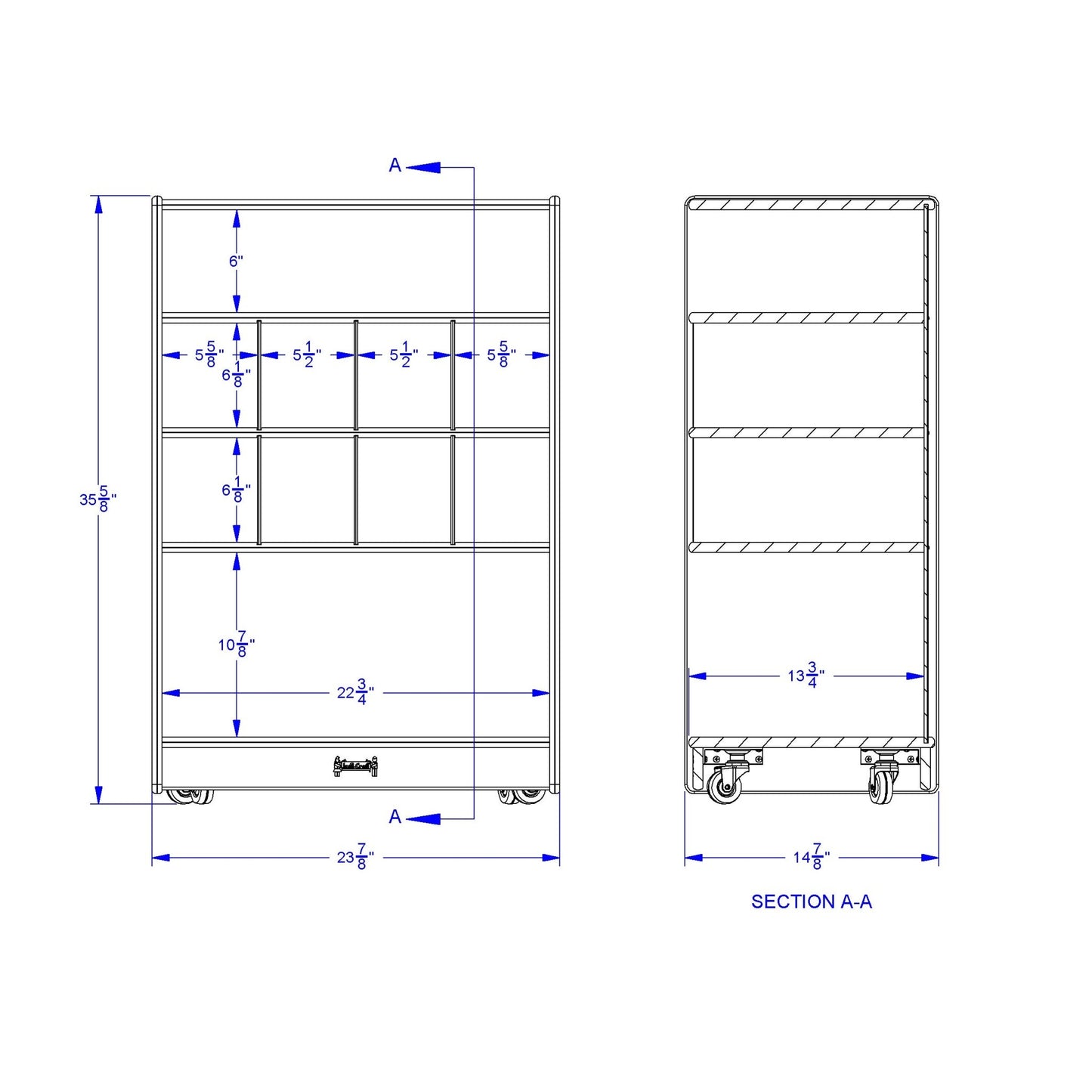 Jonti - Craft Mobile Block Shelf - SchoolOutlet