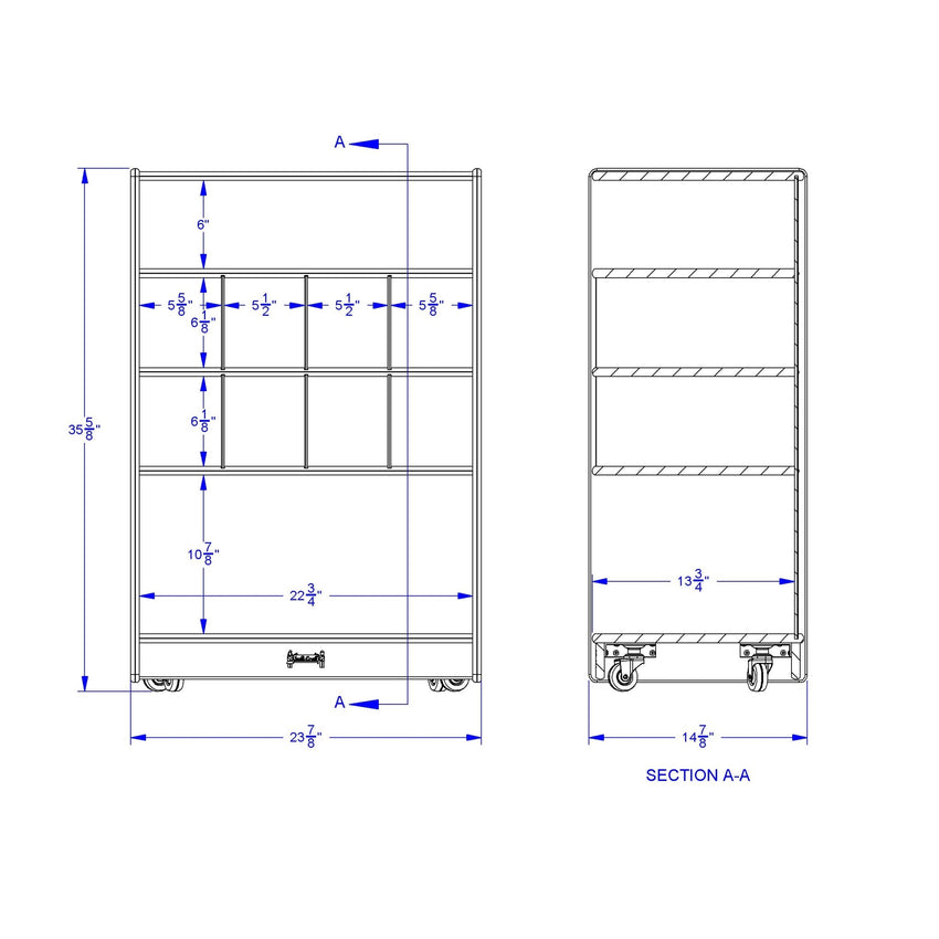 Jonti - Craft Mobile Block Shelf - SchoolOutlet