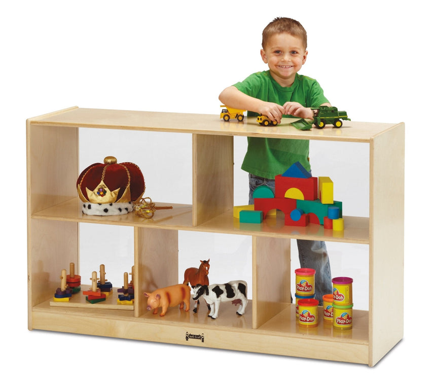 Jonti - craft Baltic Birch Low Single Mobile Storage Unit - 15" Deep - SchoolOutlet