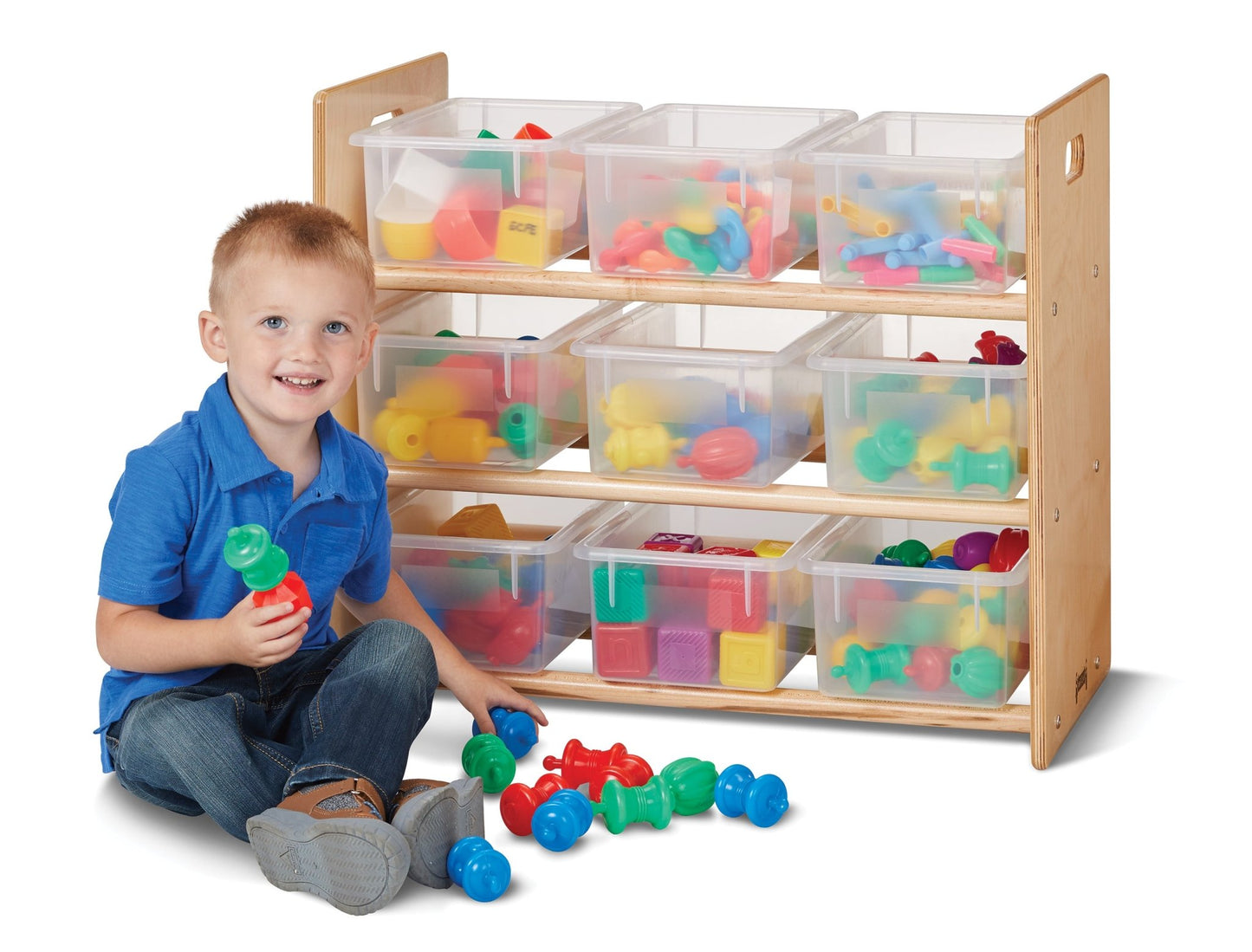 Jonti - Craft Cubbie - Tray Storage Rack - with Clear Cubbie - Trays - SchoolOutlet