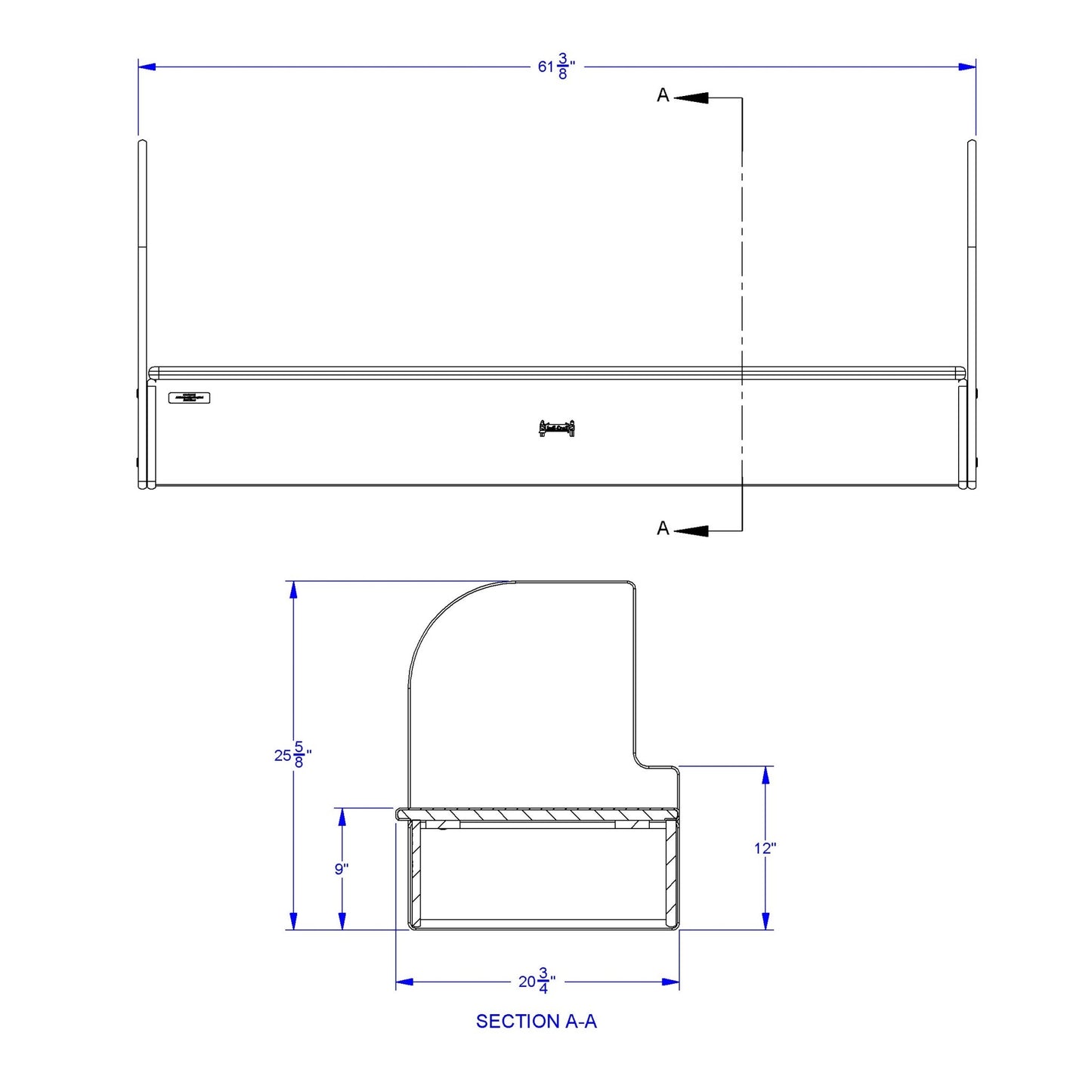 Jonti - Craft iRise Standard IWB Step - 60"W x 9"H - SchoolOutlet
