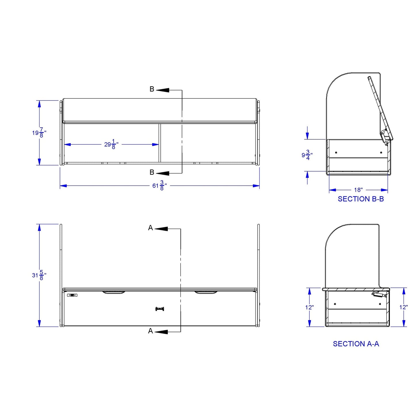 Jonti - Craft iRise Deluxe IWB Step - 60"W x 12"H - SchoolOutlet