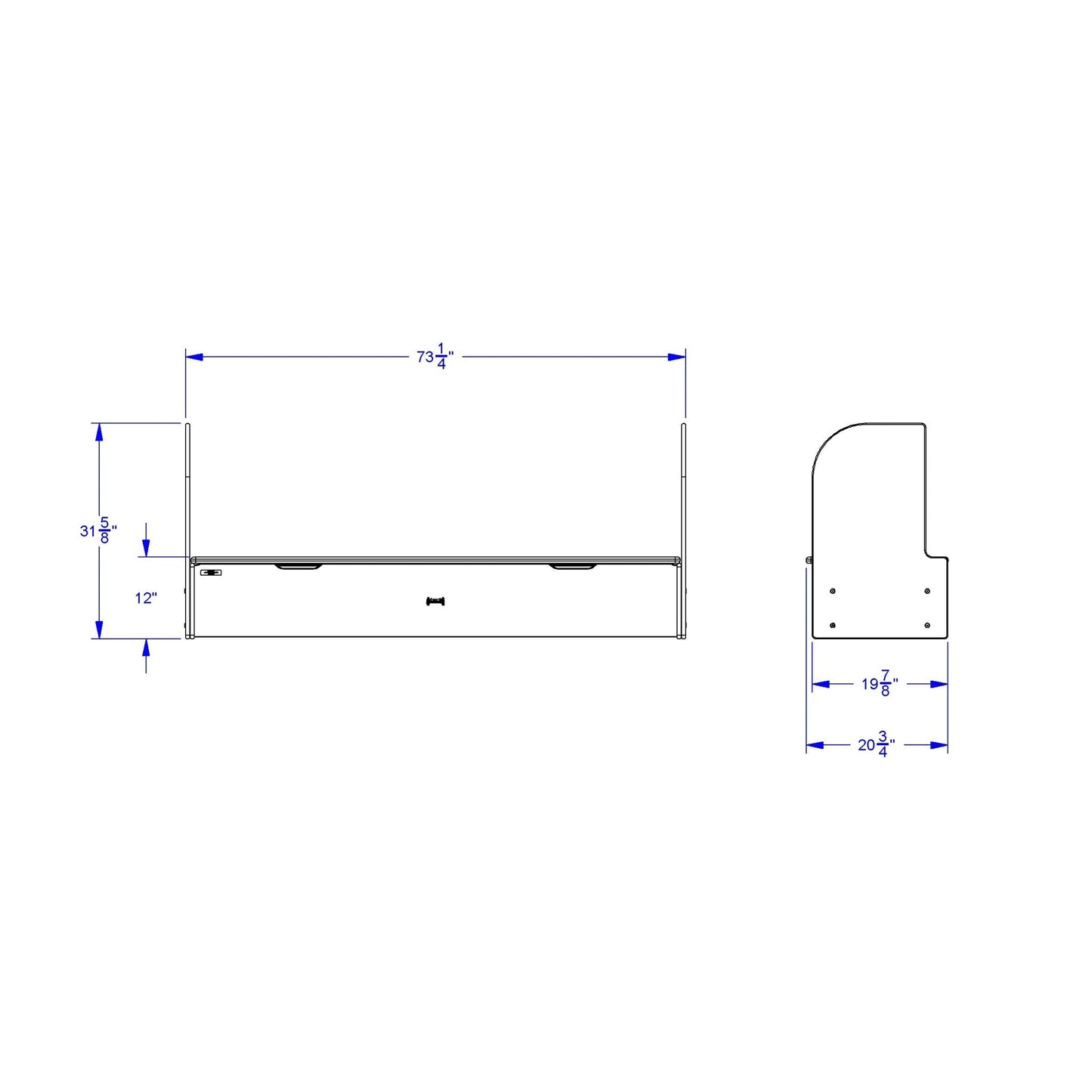 Jonti - Craft iRise Deluxe IWB Step - 72"W x 12"H - SchoolOutlet