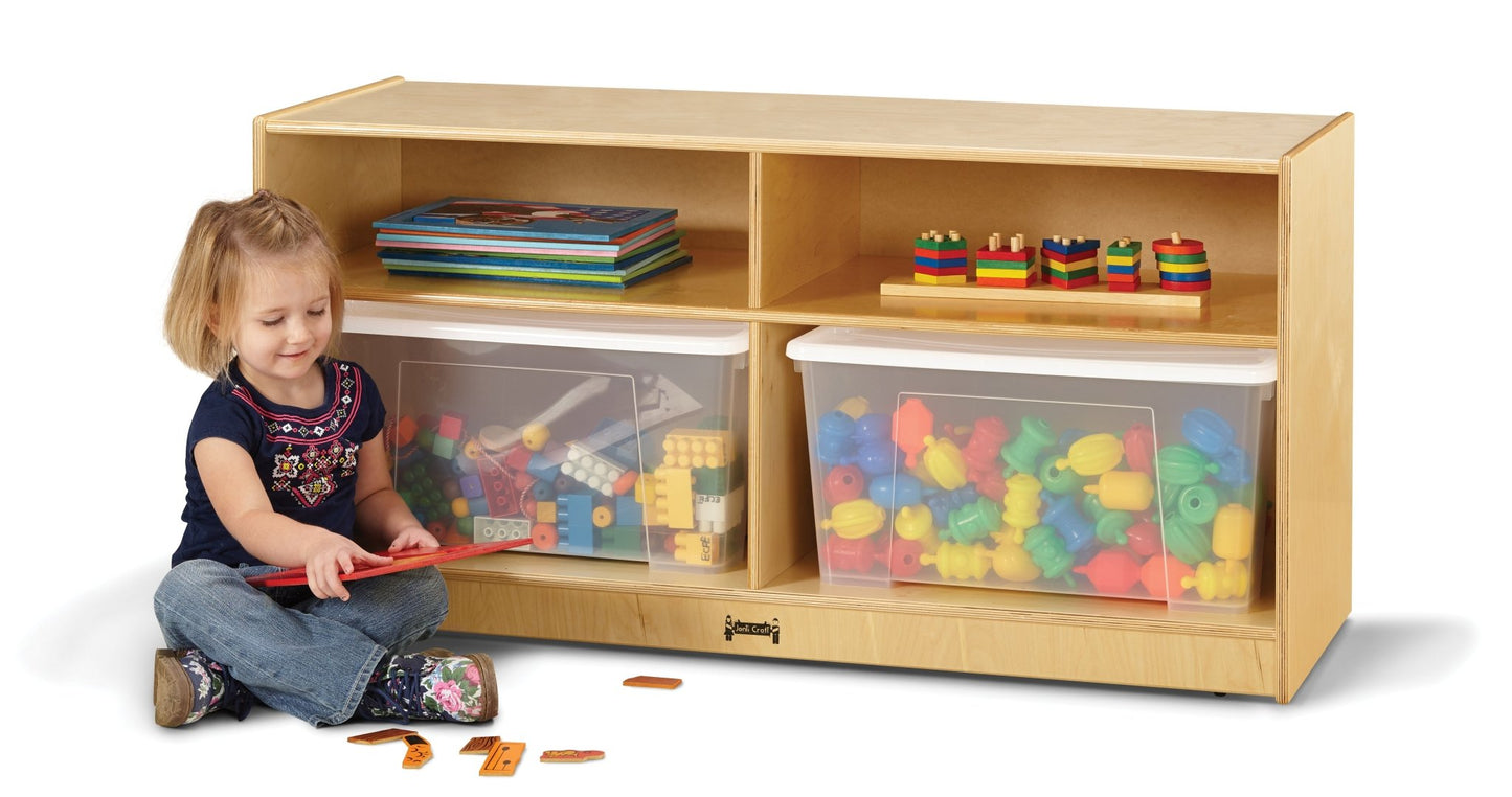 Jonti - Craft Toddler Jumbo Tote Storage - with Clear Totes + Lids - SchoolOutlet