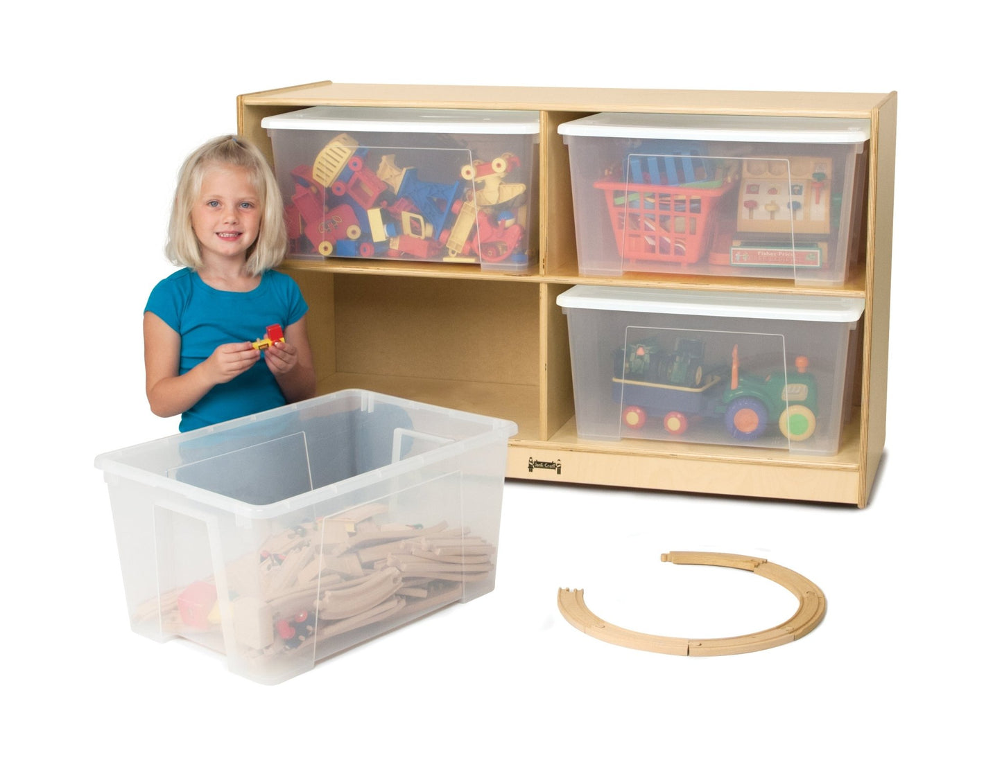 Jonti - Craft Jumbo Tote Storage - with Clear Jumbo Totes + Lids - SchoolOutlet