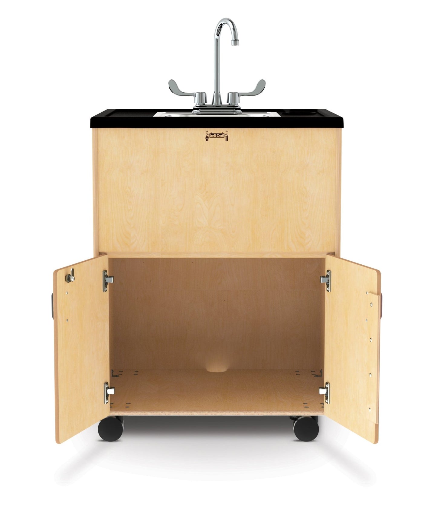 Jonti - Craft Clean Hands Helper Portable Sink - 38" Counter - Stainless Steel Sink - Plumbing Required - SchoolOutlet