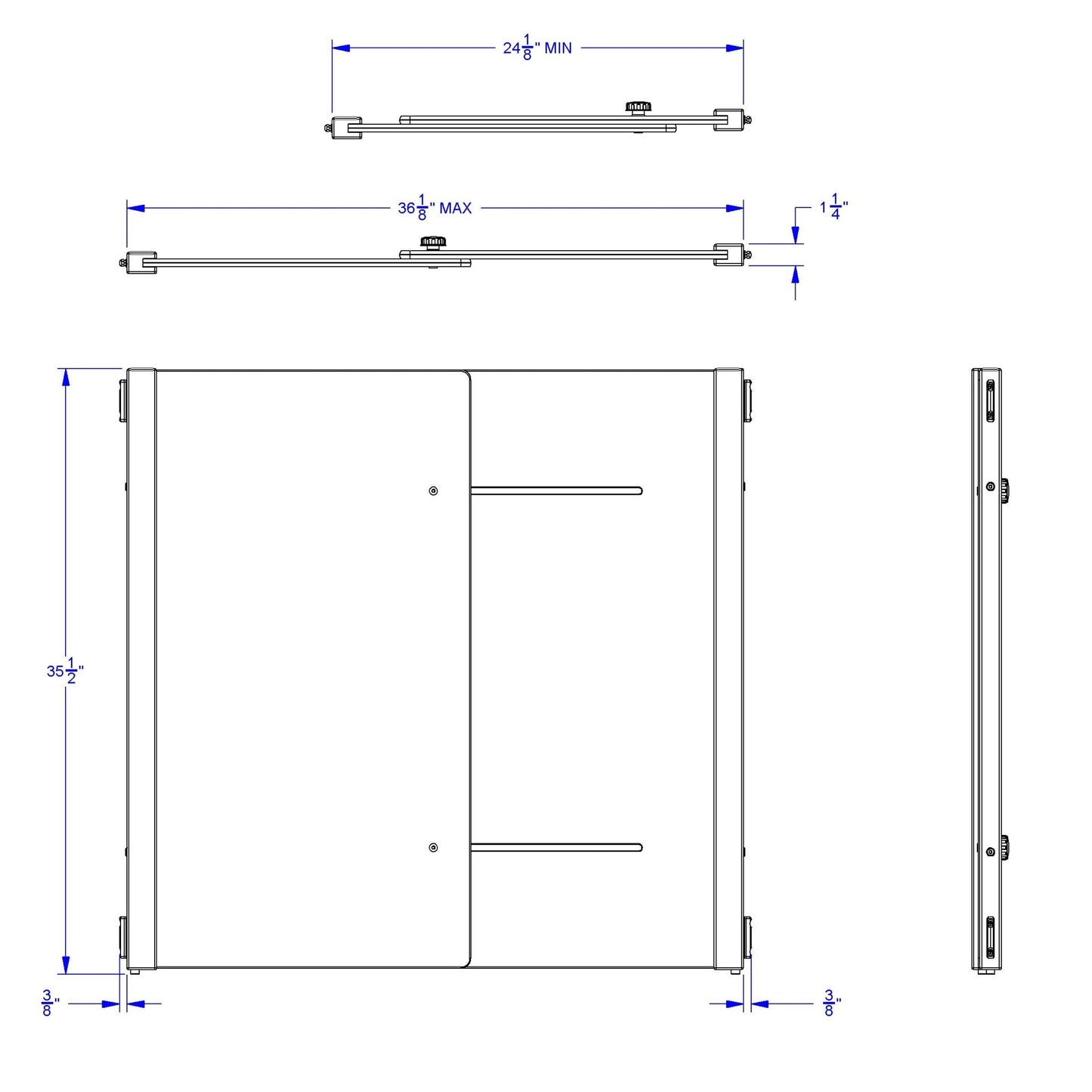 KYDZ Suite Accordion Panel 24" To 36" Wide - Plywood - SchoolOutlet