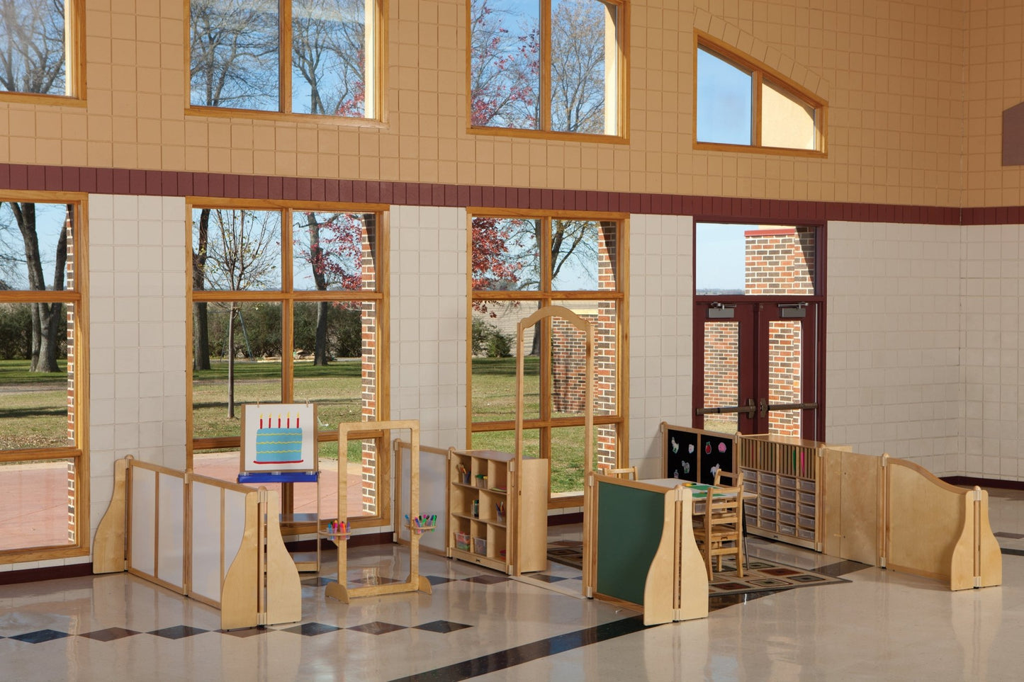 KYDZ Suite Cascade Panel - Elementary (29.5"H) to Adult (35.5"H) - 36" Wide - SchoolOutlet