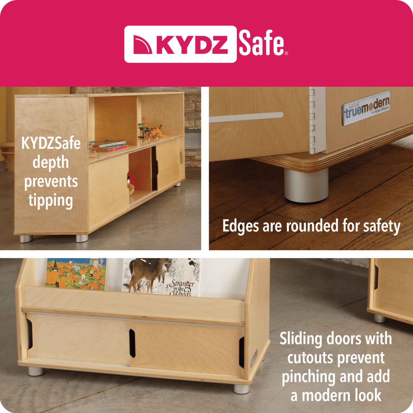 TrueModern Twenty - Cubbie Shelf - with White Cubbie - Trays - SchoolOutlet