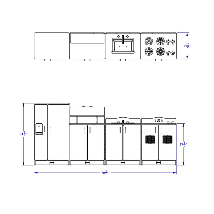Rainbow Accents Culinary Creations Kitchen 4 Piece Set - SchoolOutlet