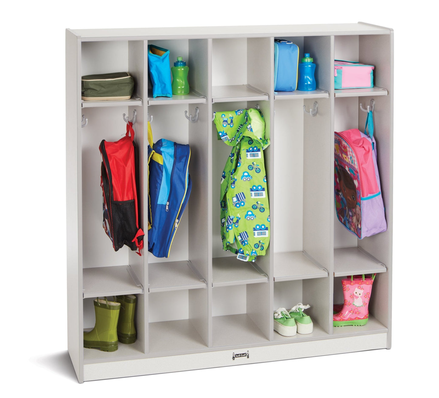 Rainbow Accents 5 Section Coat Locker - SchoolOutlet