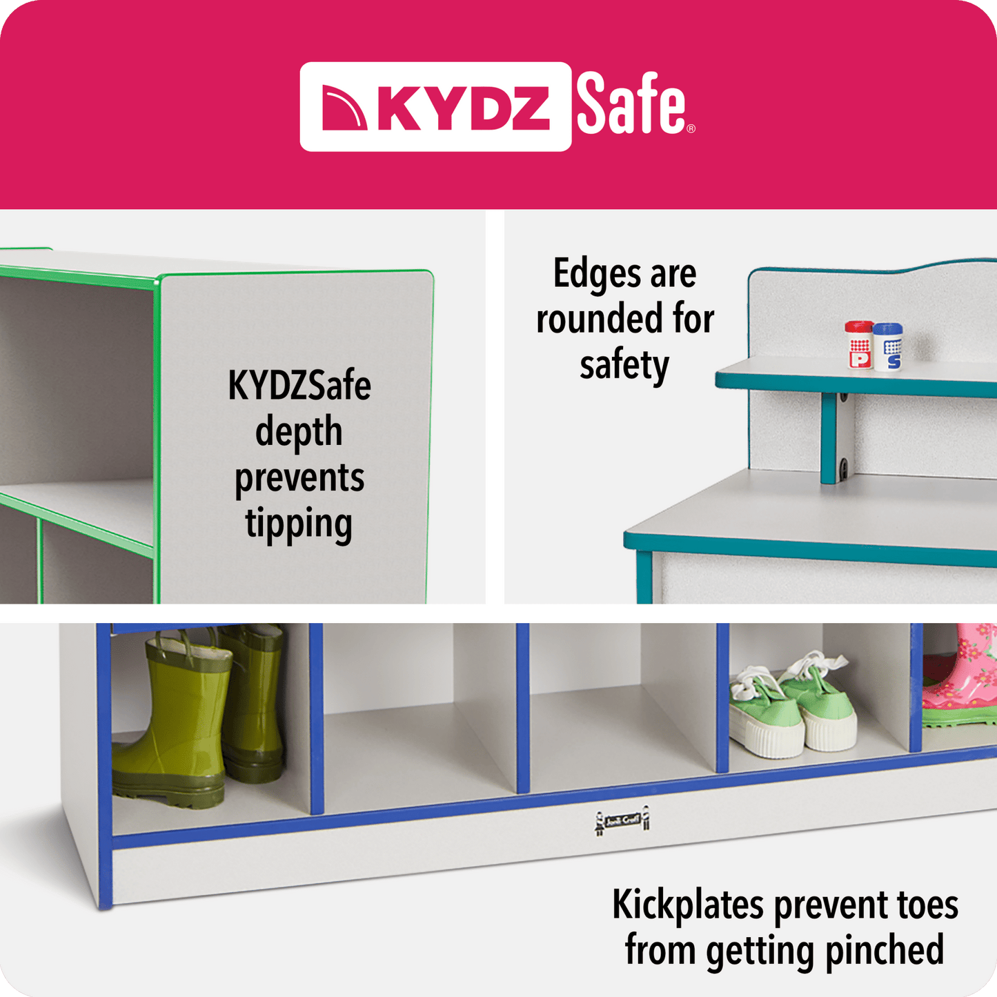 Rainbow Accents Super - Sized Adjustable Mobile Straight - Shelf - SchoolOutlet