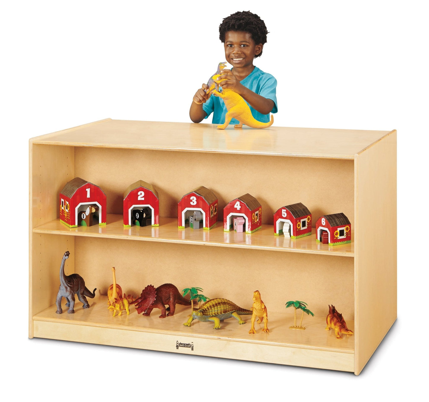 Jonti - Craft Double - Sided Island - Straight Shelf Storage - SchoolOutlet