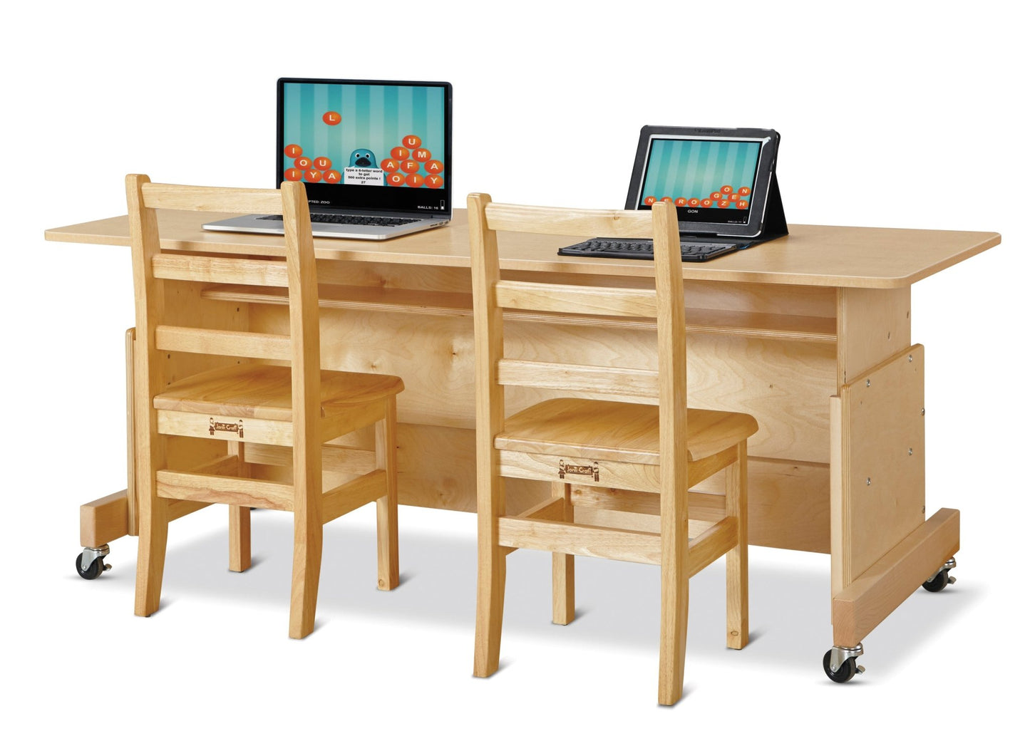 Jonti - Craft Apollo Single Computer Desk - White Top - SchoolOutlet