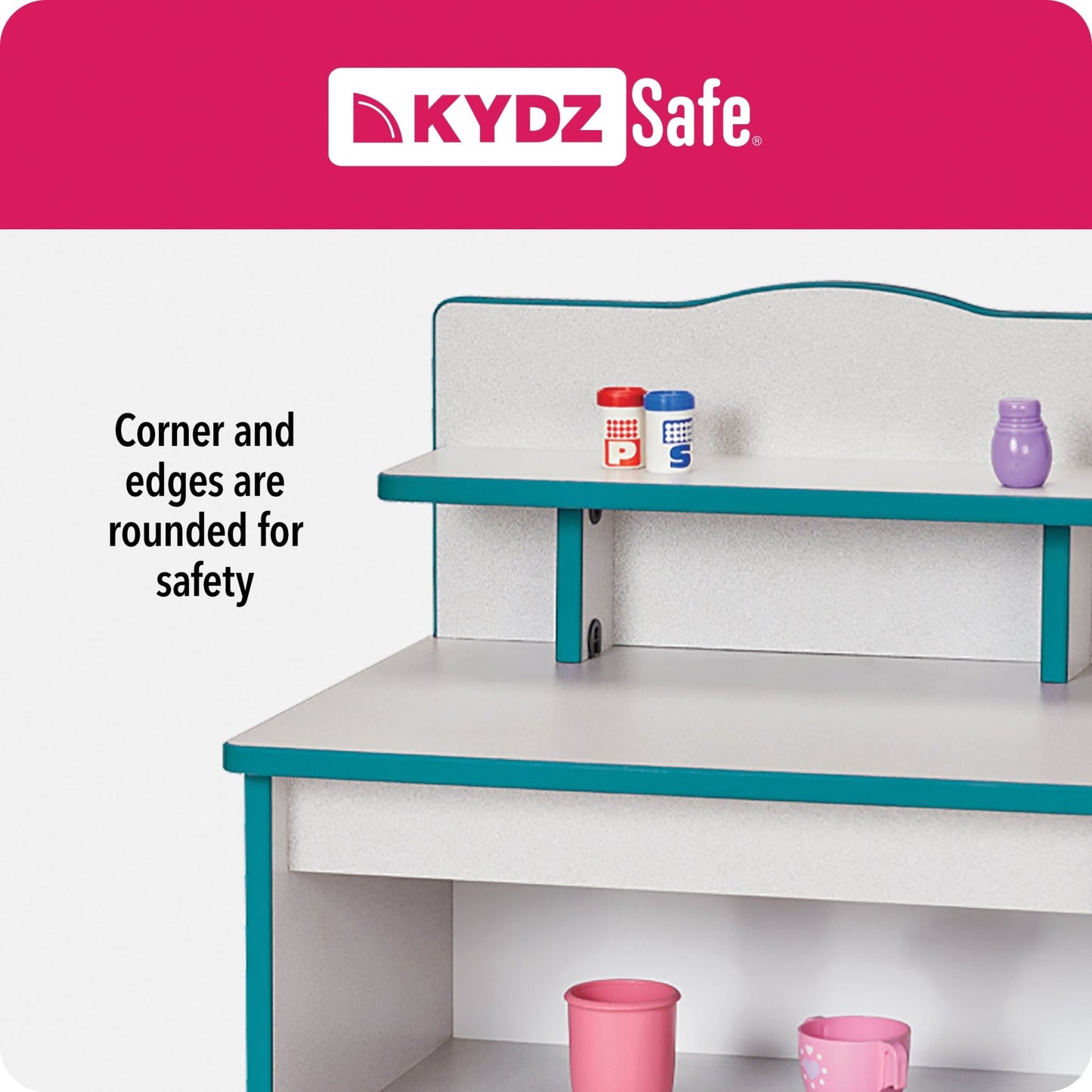 Rainbow Accents Apollo Single Computer Desk - SchoolOutlet