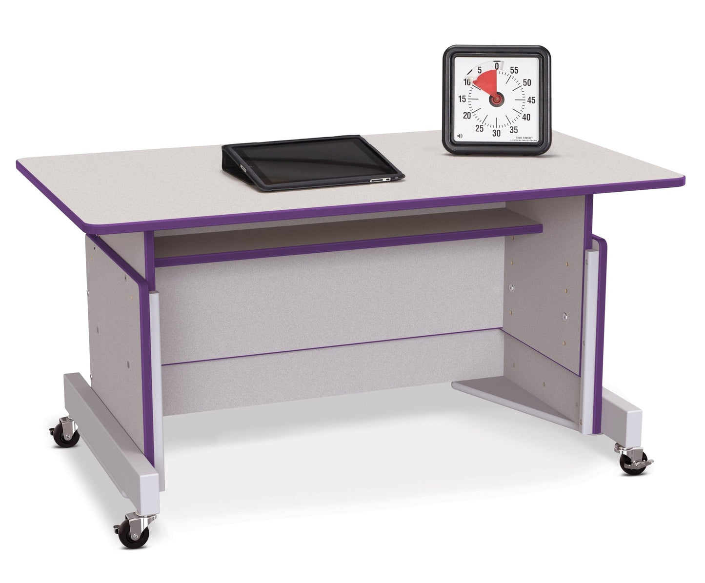 Rainbow Accents Apollo Single Computer Desk - SchoolOutlet