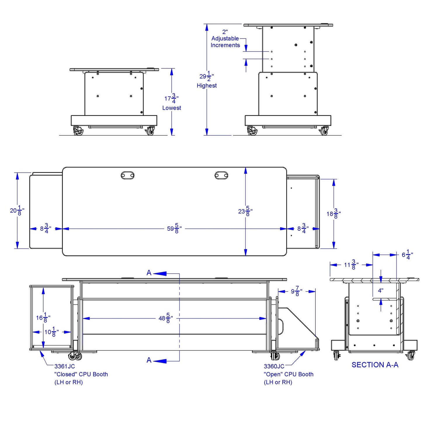 Jonti - Craft Apollo Double Computer Desk - White Top - SchoolOutlet