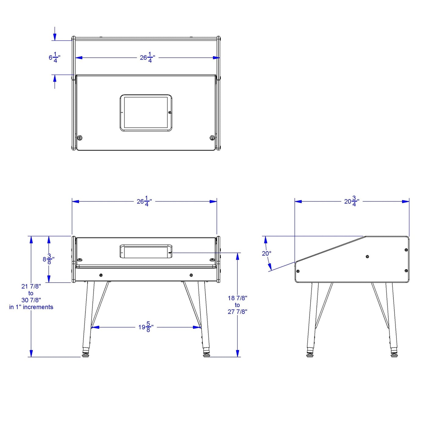 Jonti - Craft Single Tablet Table - Stationary - SchoolOutlet