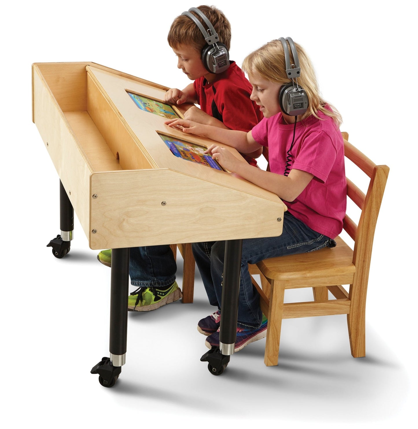 Jonti - Craft Dual Tablet Table - Mobile - SchoolOutlet